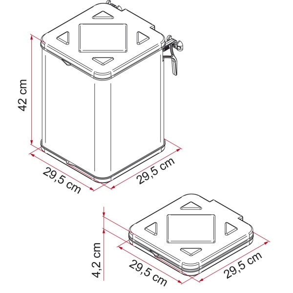 FLEXTRASH svart Sopspann med Lock, 9L