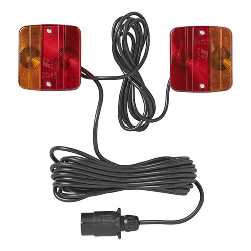 ProPlus Trailer light set på Magnet, 7,5 + 2,5M kabel