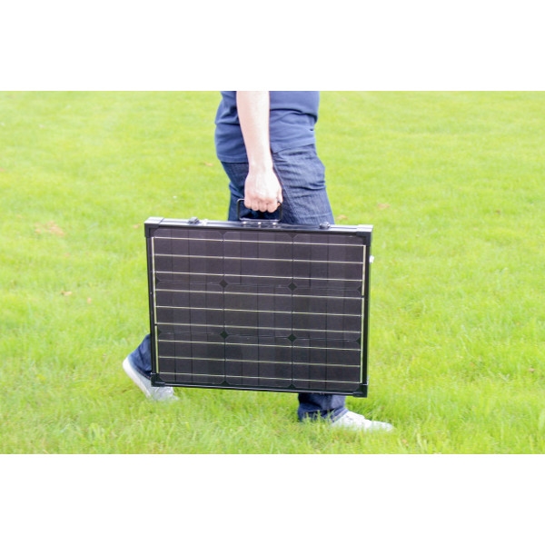 150W (450Wh) lyx solcellväska, svart mMPPT 150W (450Wh) lyx solcellväska, svart mMPPT