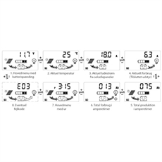 Batteriladdare 12-24 V/10 A m/ LCD display