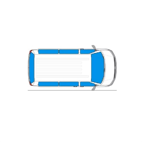 CARBEST Termomattor, Komplett set till Alla 8 fönster för VW T4 kort modell 1990-2003