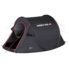HIGH PEAK Vision Pop-Up Tält 2 - 3 personer, Svart