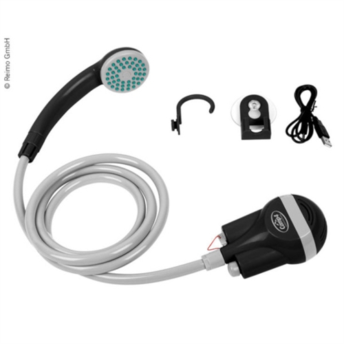 CAMP4 Smart Dusch med Batteri + 5V USB-ladd sladd