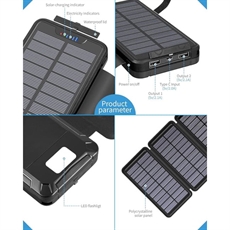 Solar Power Bank 26 800 mAh