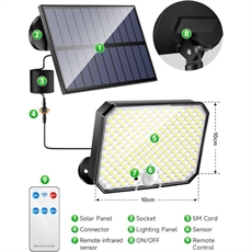  One Fire Outdoor Solar Lampa, 190 LED 