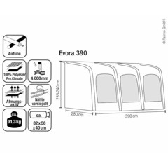 EVORA 390 Pro Climate, Luftförtält