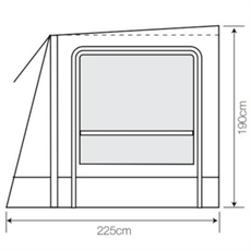 Canarp till Esprit Pro X 350 M Bus Air tält