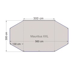 REIMO Mauritius XXL Markis, 560 x 300  cm 