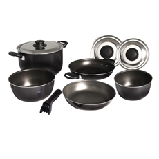 CAMP4 Katrull set, 9 delar, Silver /Svart