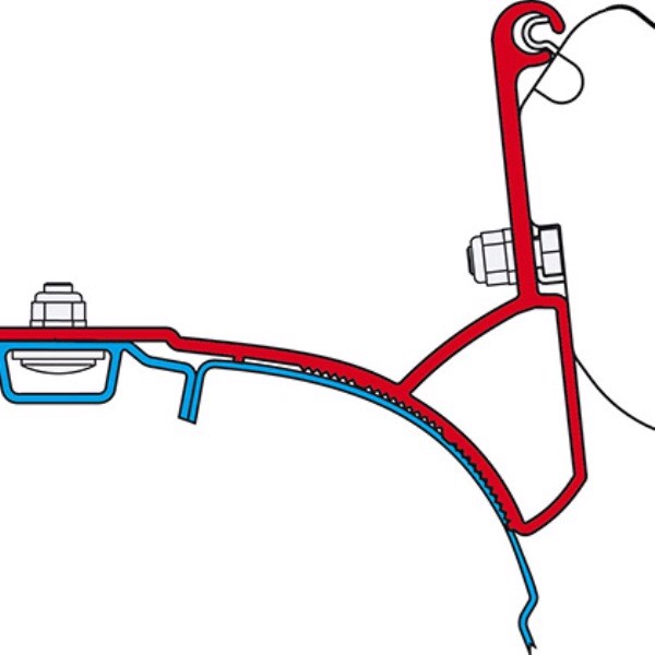 F35 Beslag/fäste till VW T5 Multivan - Transporter