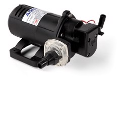 Vattenpump med handtag och synligt filter, mörkt hölje, FIAMMA Aqua 8, 7 l/min.