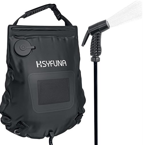 HSYFUNA Soldriven Campingdusch, 20 L. med temperaturvisning