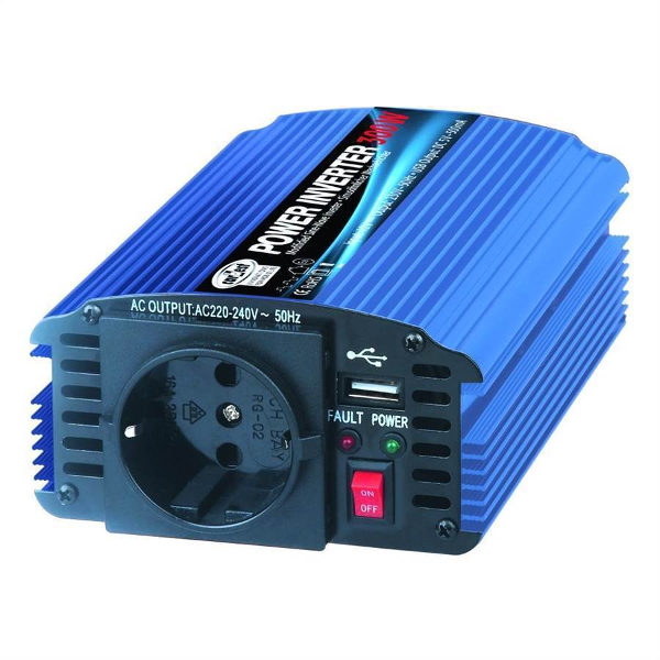 REIMO Carbest Inverter 12/230 Volt 600 watt med USB anslutning. MS 600U