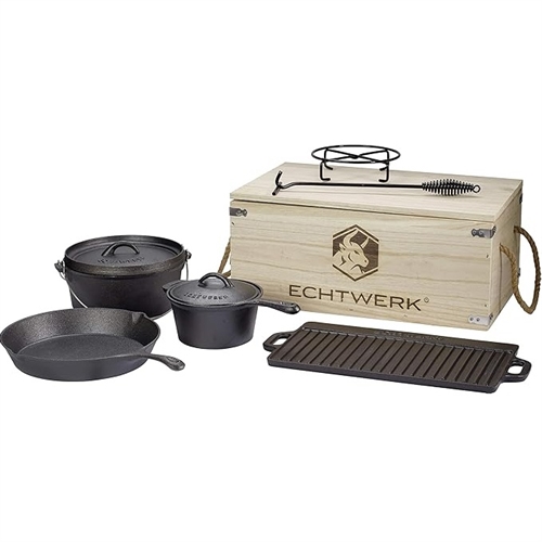 ECHTWERK Dutch Oven set med 7 produkter i trälåda