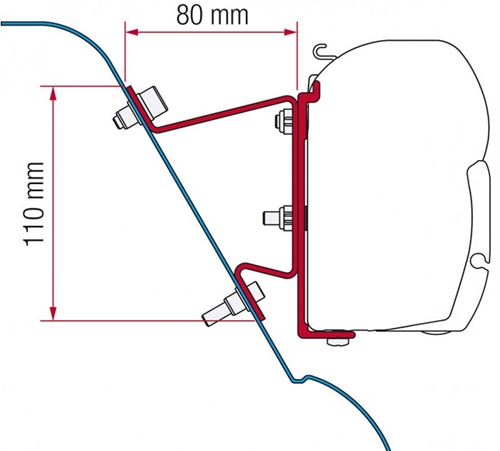 F45 Beslag/fäste till MB Sprinter H3