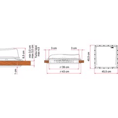 FIAMMA Turbo-Vent Premium, Vit 40 x 40