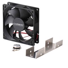 CARBEST 12V Kylskåpsventilator m/termostat