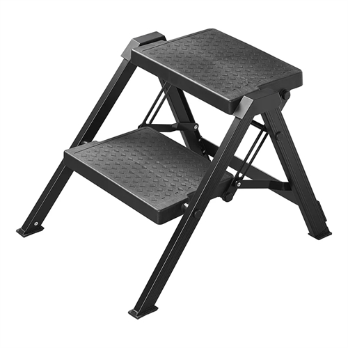 PROPLUS Camping Hopfällbar Fotsteg Deluxe, svart