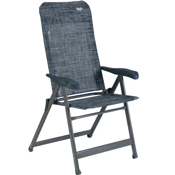 CRESPO Lyx Campingstol m/extra hög rygg  - Antracit