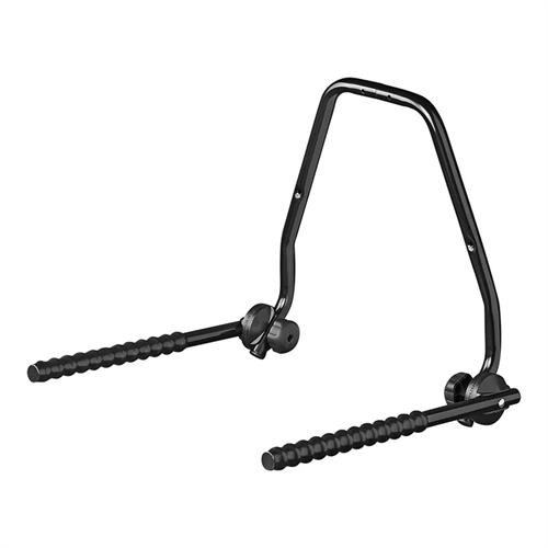 Cykelväggfäste, vikbar design med två armar för platsbesparande förvaring.