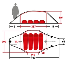 Wechsel Precursor Dome Tält, Groundsheet Extra tältbotten