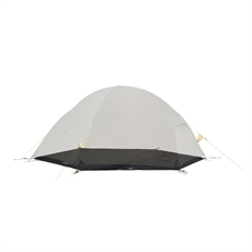 Kompakt tält med utsträckt botten, som sträcker sig över tältets bas, idealiskt för camping.