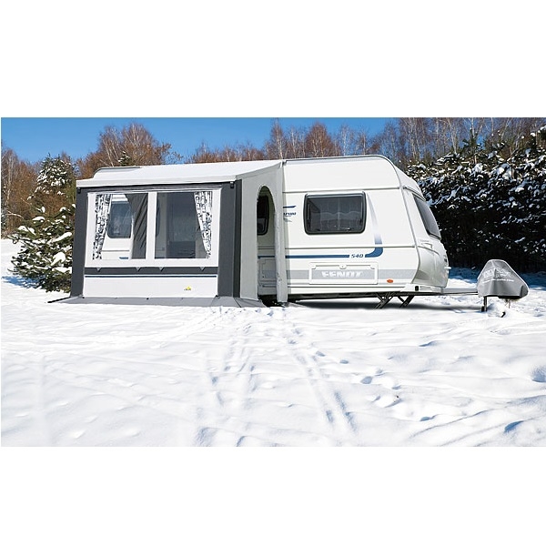 Förtält, DWT Cortina 2, helårstält, universaltält, str. 1 Fötält, Goldcamp Kufstein, vinterhelårsstält