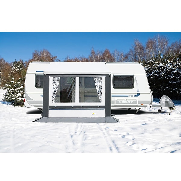 Förtält, DWT Cortina 2, helårstält, universaltält, str. 1 Fötält, Goldcamp Kufstein, vinterhelårsstält