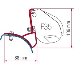 F35 Beslag/fäste till MB Viano/Marco Polo/Vito före 2004