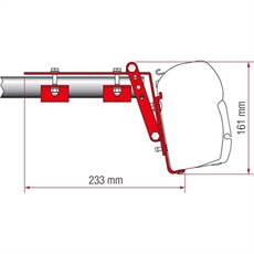 F45-fästen för takstänger, F45 & Fiamma Zip Kit