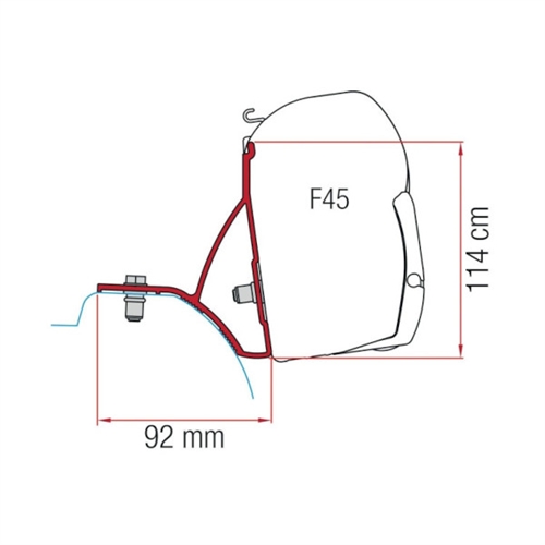 F45-fäste för Trafic, Vivaro, Primastar och Talento