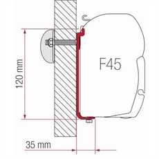 FIAMMA Kit AS 120 Adapter Til F45
