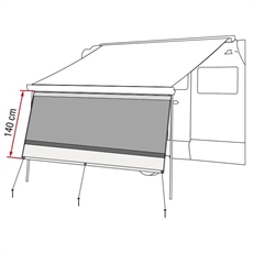 FIAMMA Markis Frontdel, Blockerare 350. 