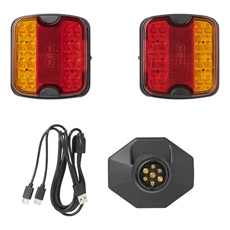 ProPlus Trailer light set LED med magnettråd (Bluetooth) 7-polig