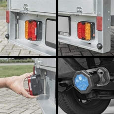 ProPlus Trailer light set LED med magnettråd (Bluetooth) 7-polig