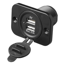 ProPlus Dubbel Inbyggnings-USB-försyning 12/24 volt