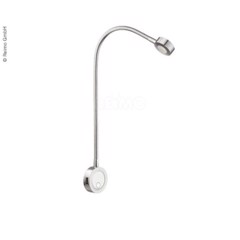 LED Gooseneck Lampa, 1.5 Watt, USB plugg, Silver