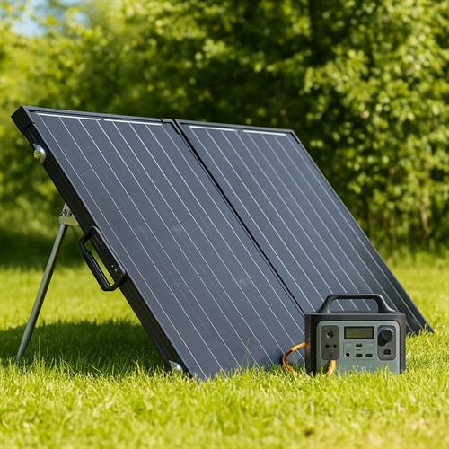 Solcellskoffert 150W - För 12V Batteri eller Powerstation