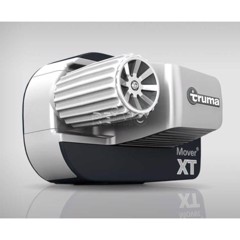 TRUMA Mover XT2 med modern design och synlig rullmekanism för flyttning av husvagnar.